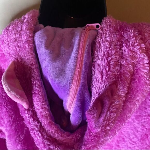 Huggie Pets Hoodie Girls Fuzzy Purple Pullover Sweater - Picture 10 of 12